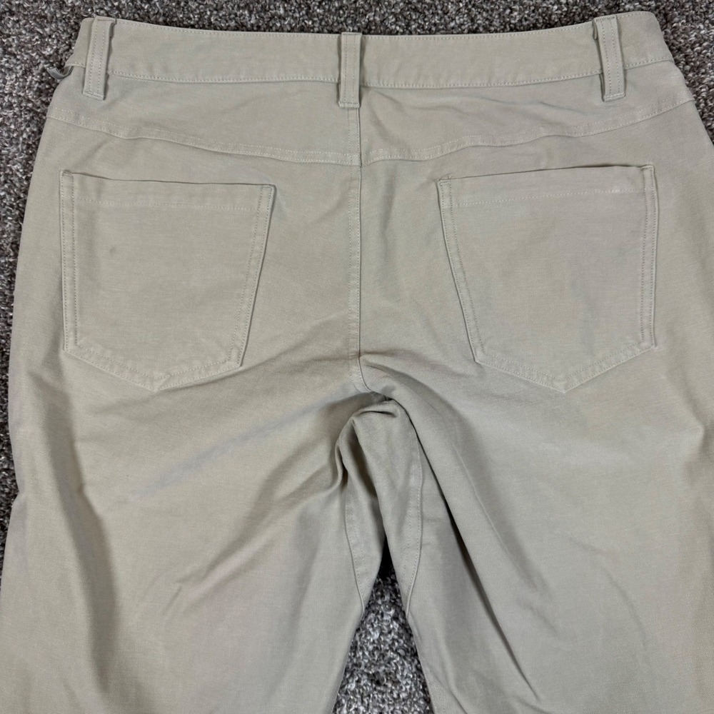 Lululemon ABC Pant Slim 32 Utilitech Khaki Tan Mens LM5ABNS Technical Trousers - Picture 7 of 11